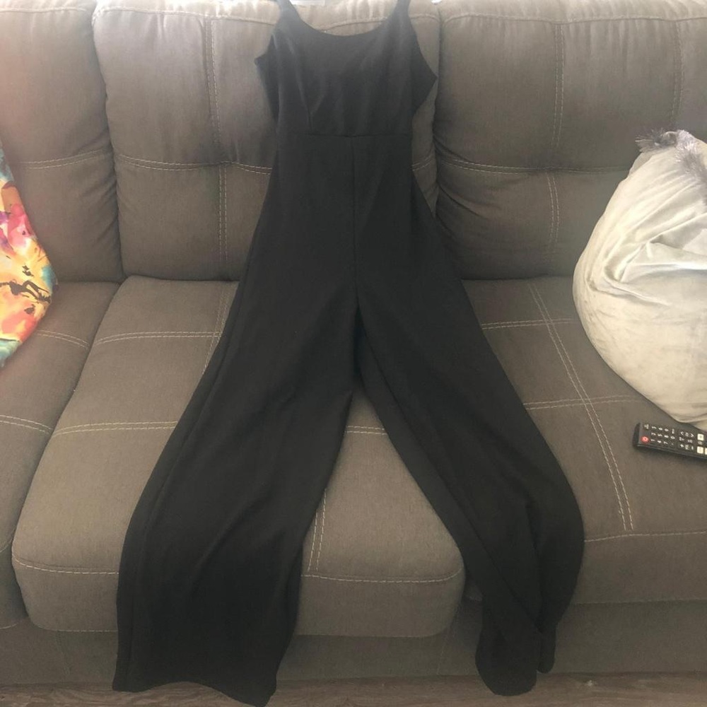 Black jump suit style